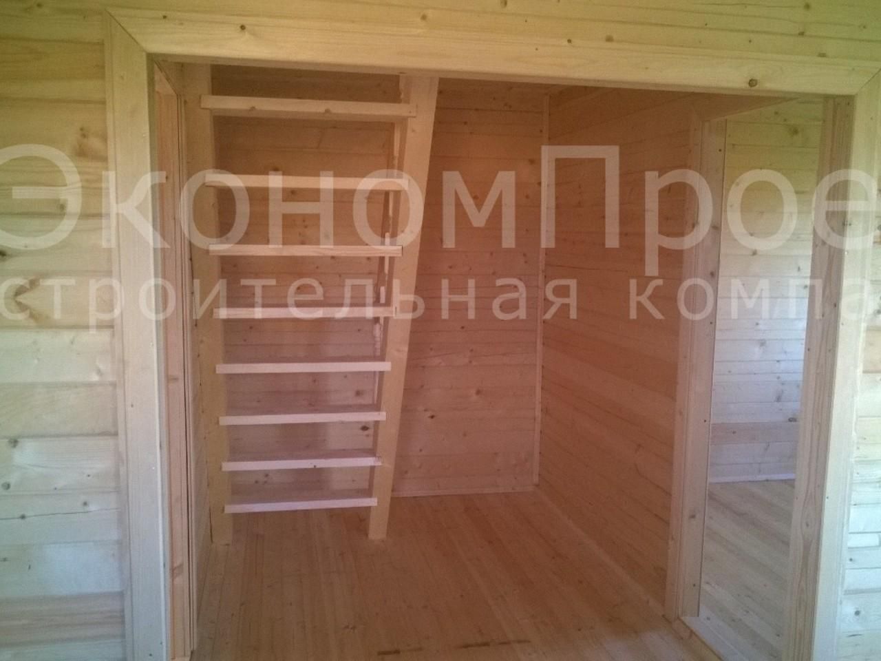 Интерьер брусовых домов и бань