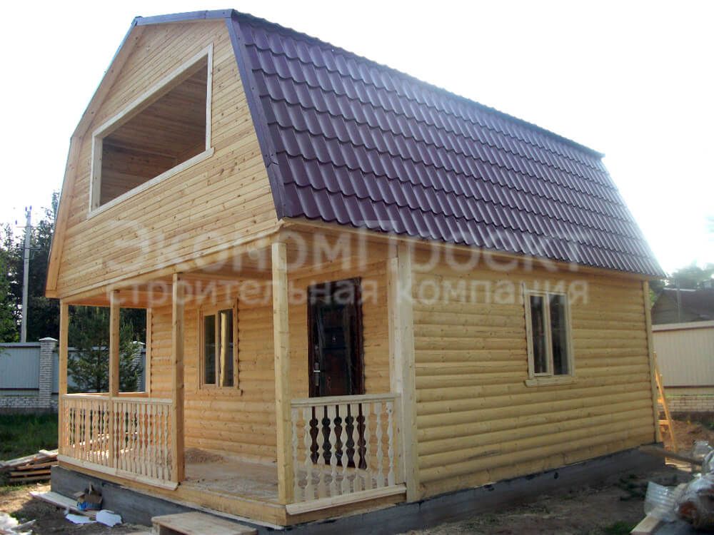 Дом из бруса 6х7,5 с мансардой (Д-2)