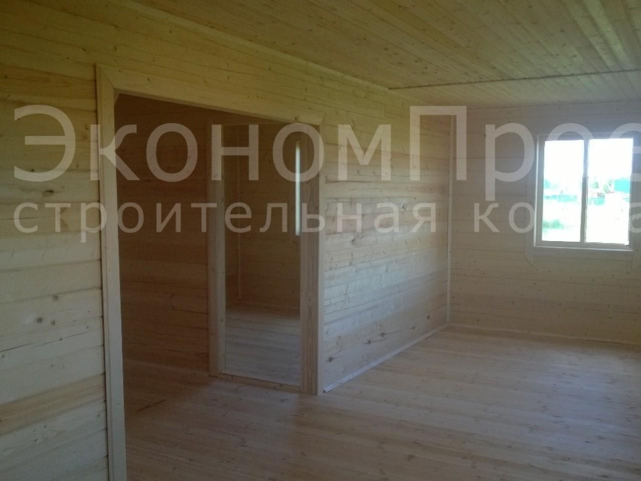 Интерьер брусовых домов и бань