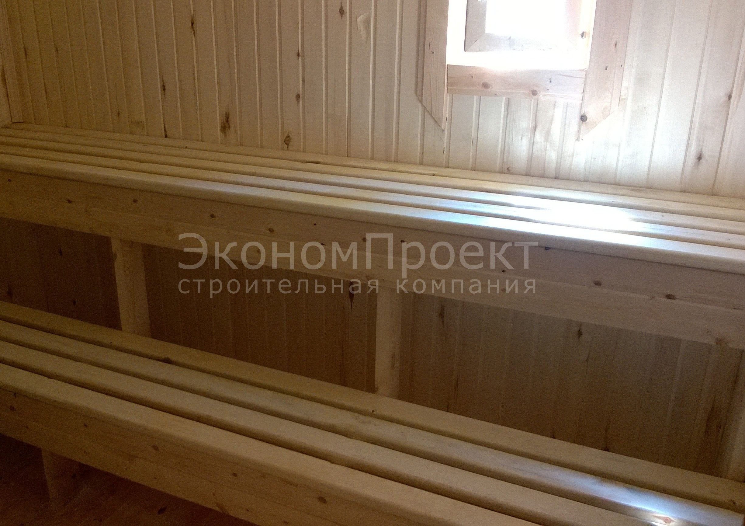 Баня из бруса 4,5х6 с террасой