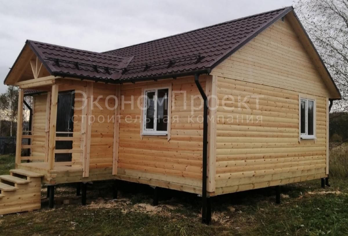 Одноэтажный дом из бруса 6х8 под ключ (Д-14)