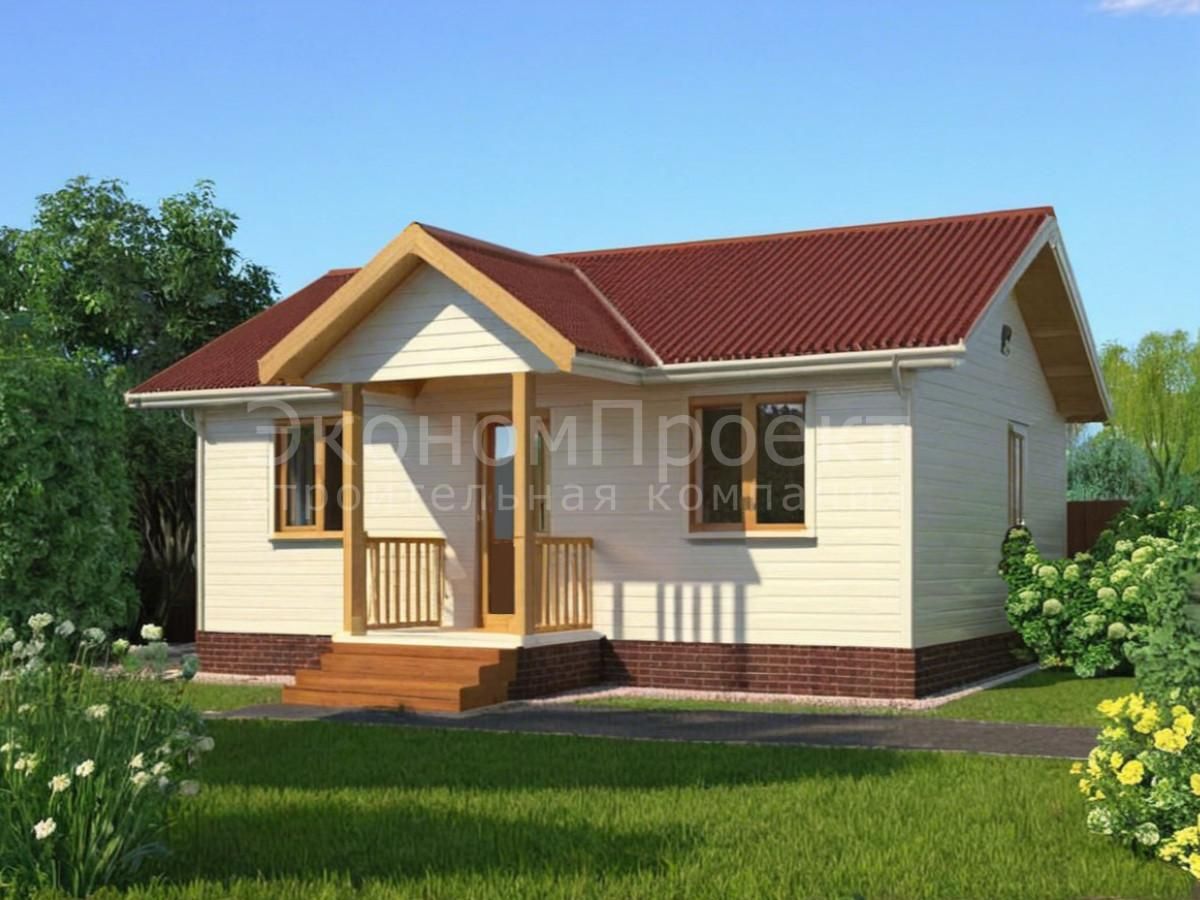 Дом из бруса 6х8 один этаж (Д-14)