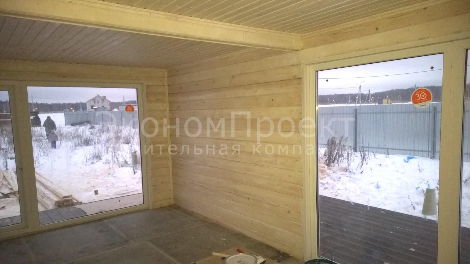 Баня из бруса 6х6 с подиумом Б-13