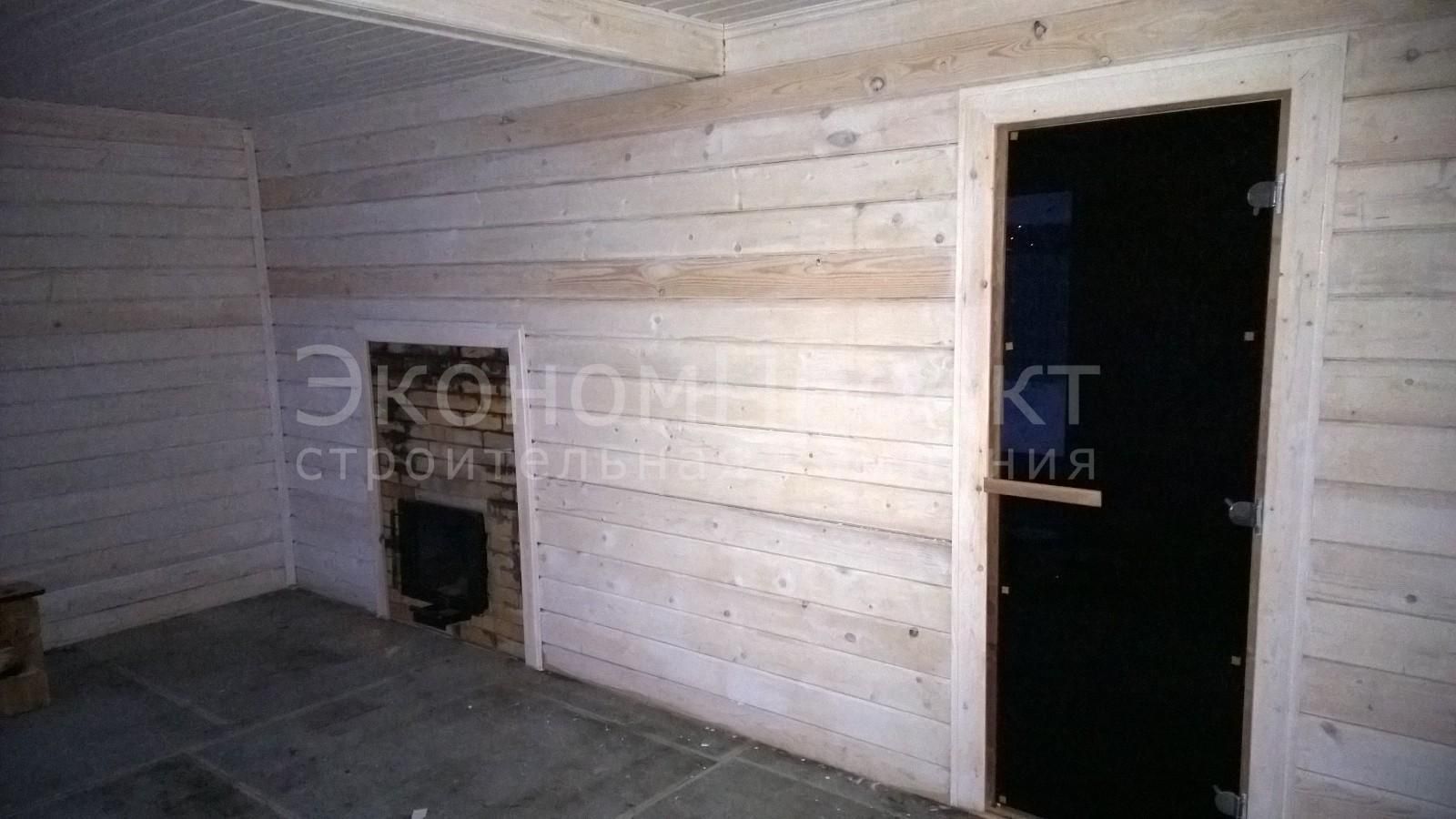 Баня из бруса 6х6 с подиумом Б-13