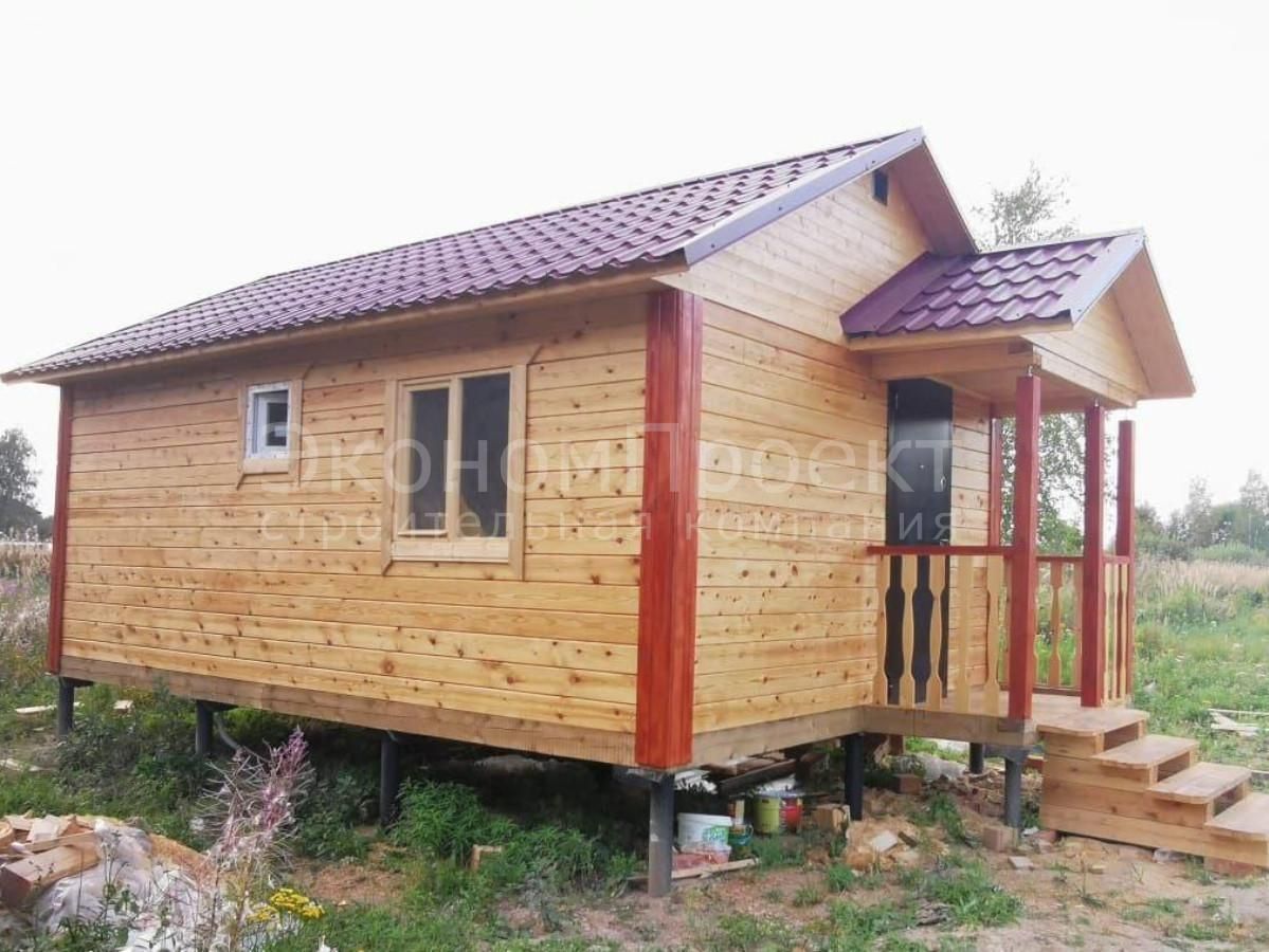 Баня из бруса 6x4 с крыльцом (Б-17)