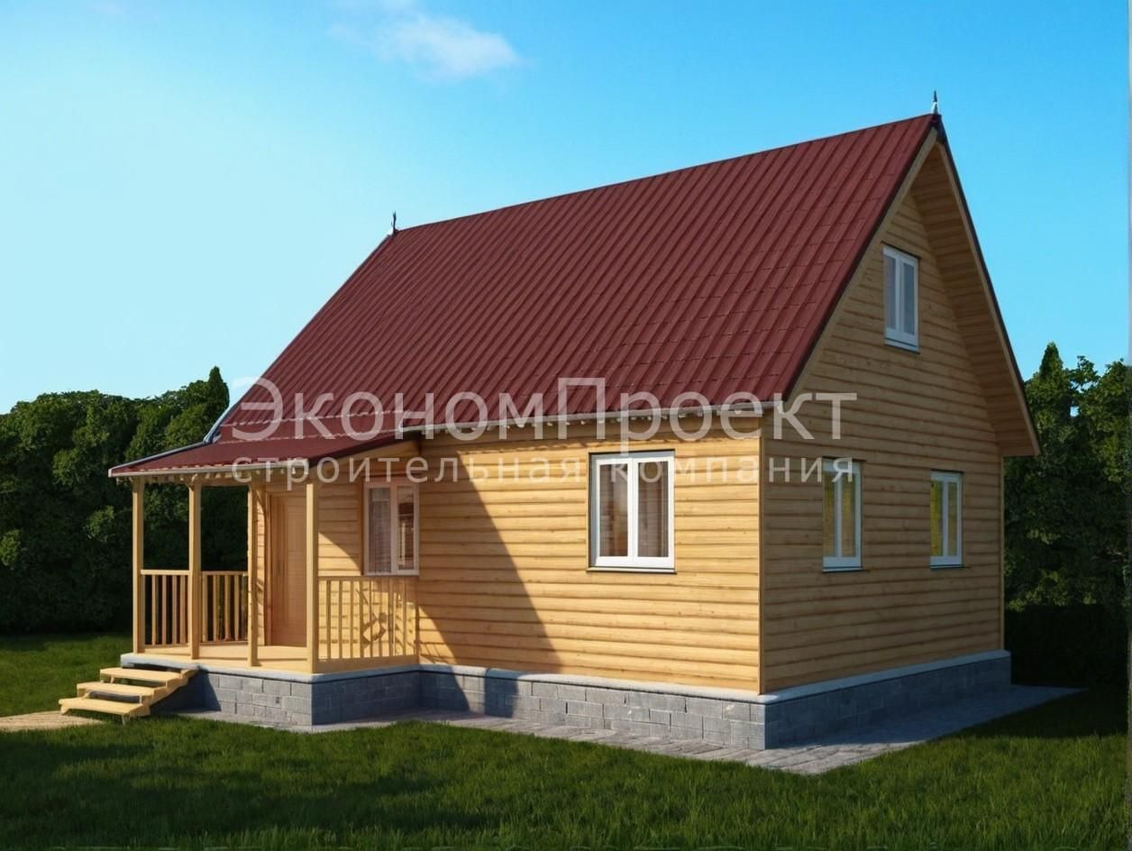 Дом из бруса 6х8 (Д-5)