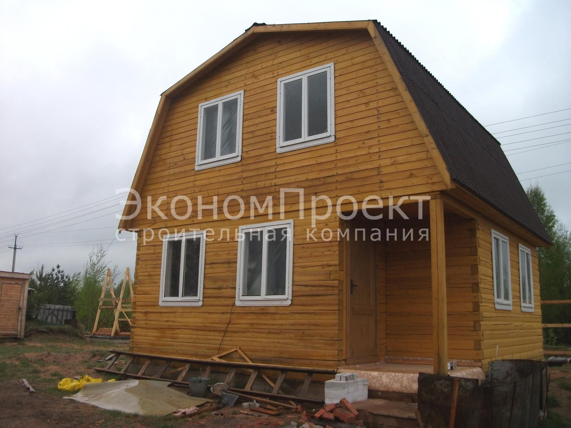 Дом из бруса 6х6 с мансардой (Д-12)