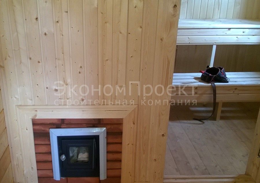 Баня из бруса 4,5х6 с террасой