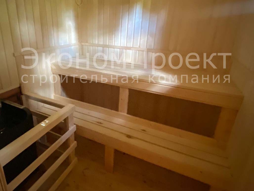 Баня из бруса 6х6 с террасой Б-1